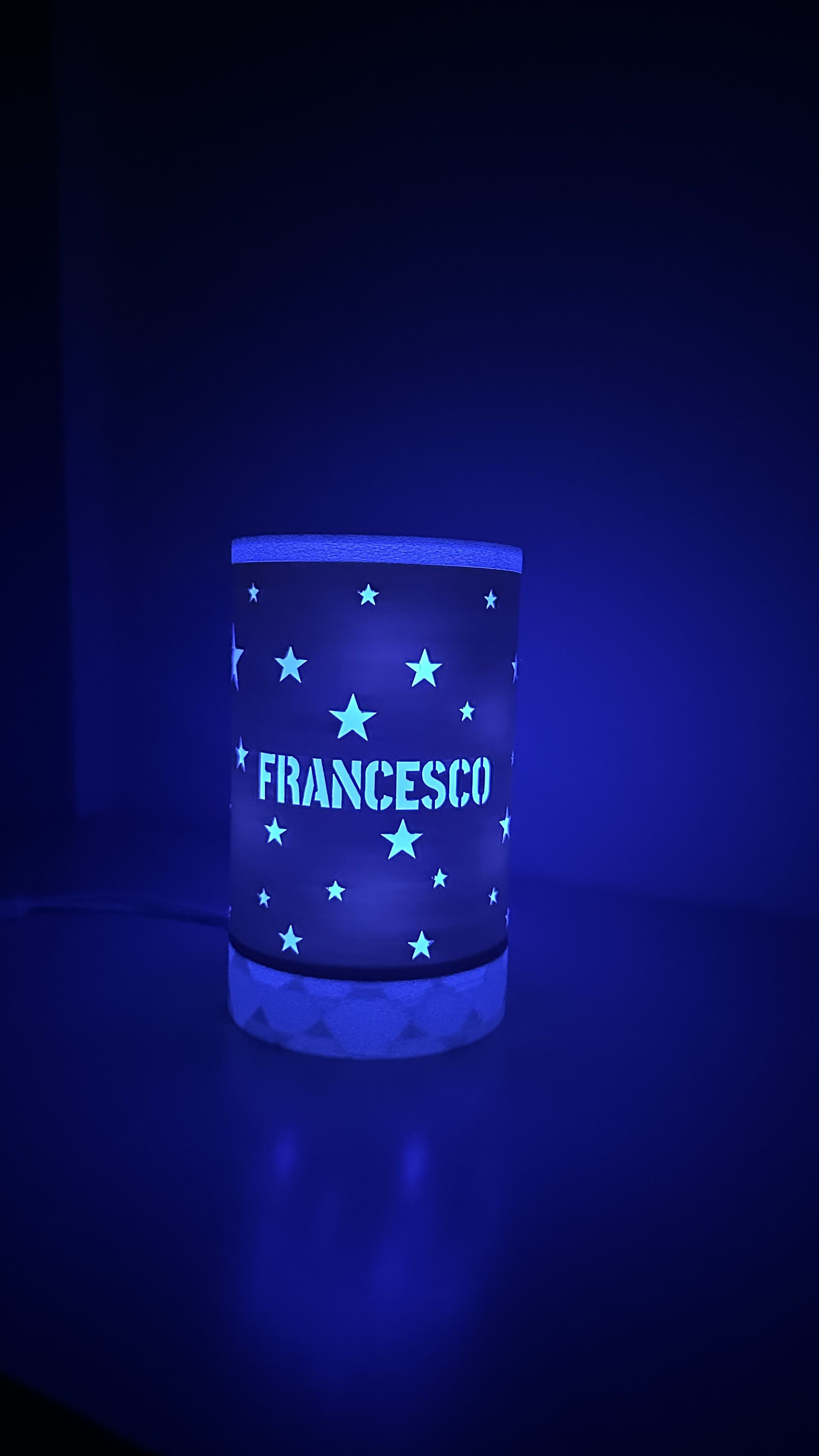 Light-up 3D printed name sign